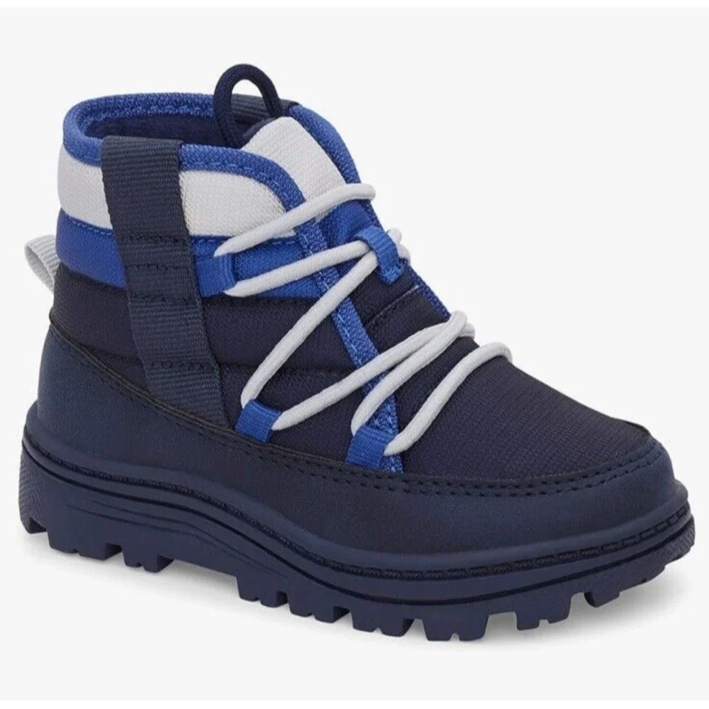 Carter's Unisex-Child Boot Size 11 Blue Fallon Fashion toddler